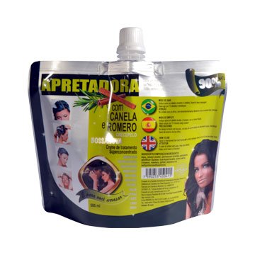 Custom Stand Up Foil Doypack Black Spout Shampoo Pouch Packaging Bag Cosmetic Spout Pouch For Liquid