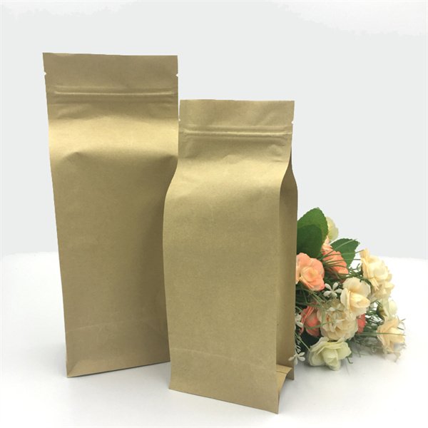 block bottom kraft bags