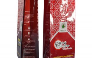 Plastic mylar aluminum foil side gusset bags black coffee valve packaging bag