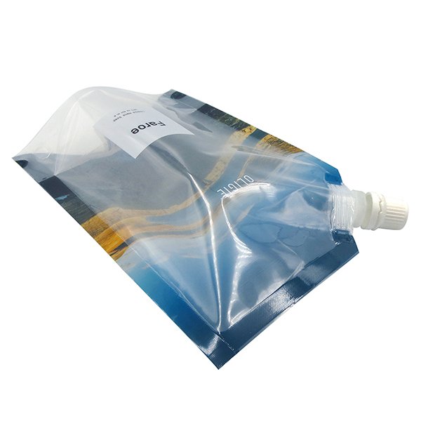 Custom reusable clear front inner printing liquid hand soap refill spout pouch packaging bags