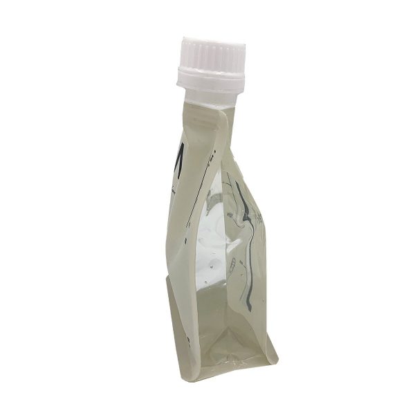Flat bottom with transparent side gusset stand waterproof liquid spout pouch Specializing in the production of food bags, pet bags, etc., 17+ years of experience manufacturers-Dongguan Jiamei Packaging Products Co., LTD Flat bottom with transparent side gusset stand waterproof liquid spout pouch