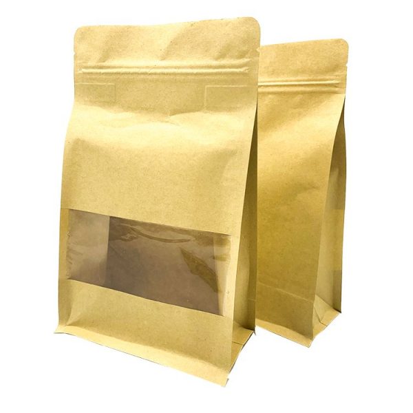 custom printing flat bottom resealable zipper moisture proof coffee bean packaging bags with valve eco friendly-2