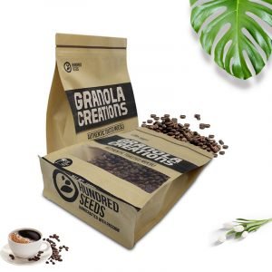 Karft Paper Mylar Ziplock Packaging Tea Coffee Bean Bags